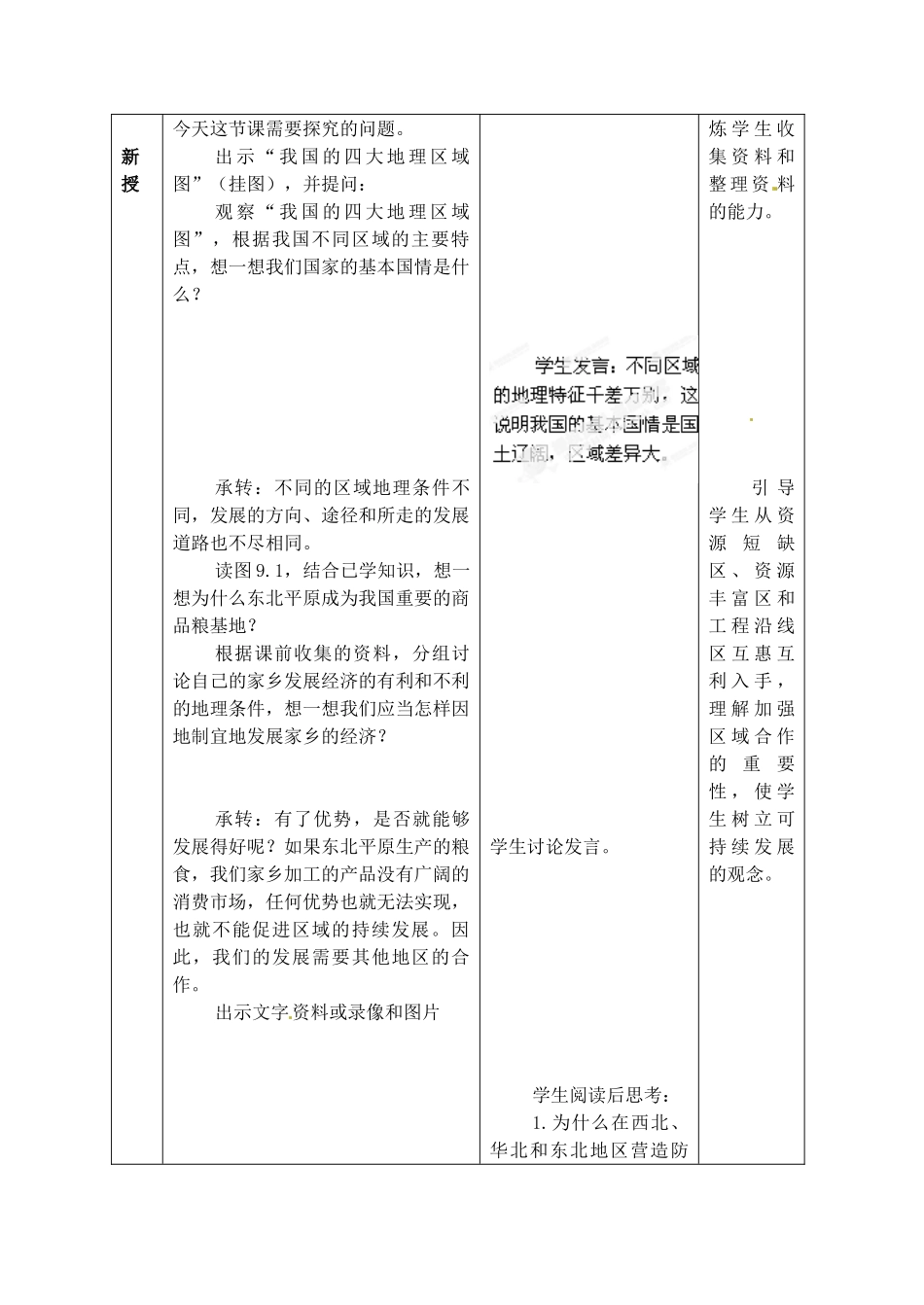 江苏省丹阳市第三中学八年级地理下册 课题：走向世界的中国教师教案 新人教版_第2页