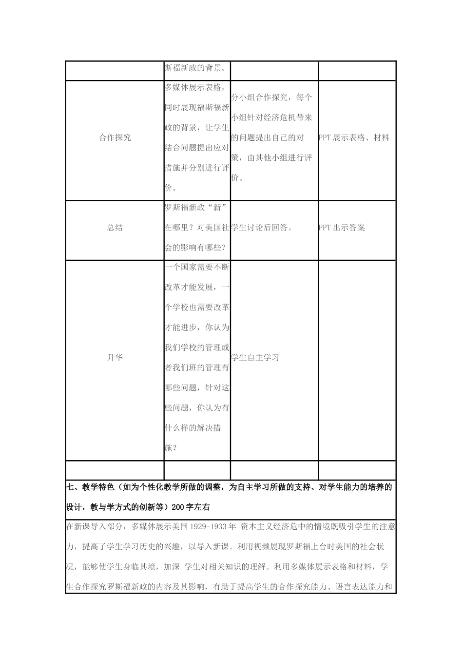 高中历史 第15课 大萧条与罗斯福新政教案37 岳麓版必修2-岳麓版高一必修2历史教案_第3页