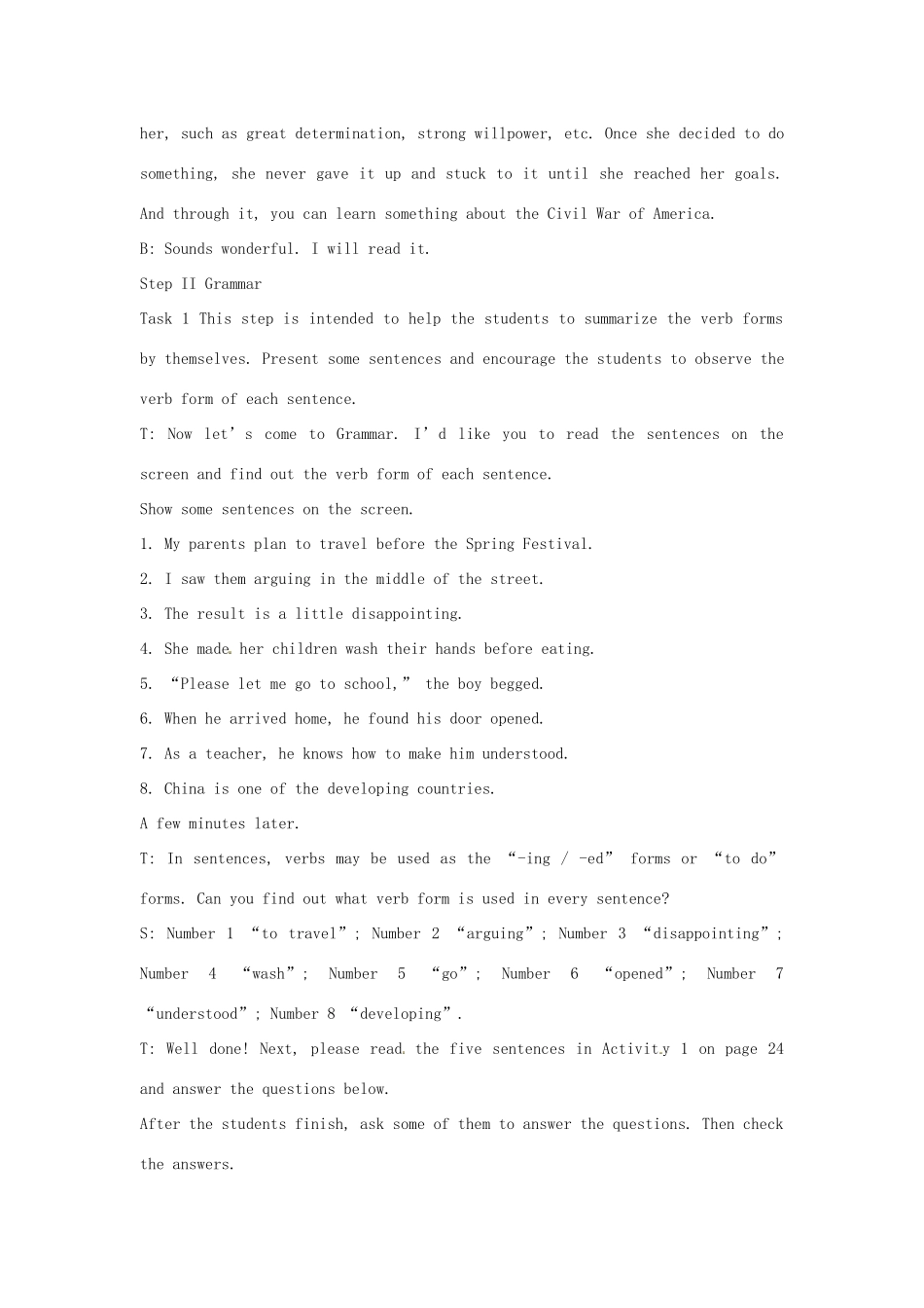 高中英语 Module3 TheSecond Period Grammar教案 外研版必修5-外研版高二必修5英语教案_第3页