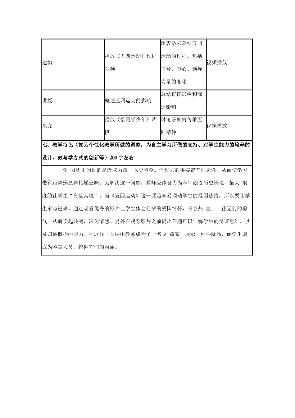 高中历史 第16课 五四爱国运动教案6 岳麓版必修1-岳麓版高一必修1历史教案_第3页
