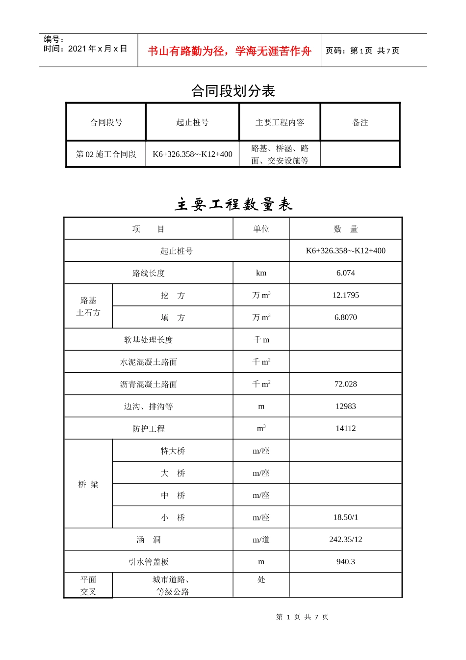 合同段划分表_第1页