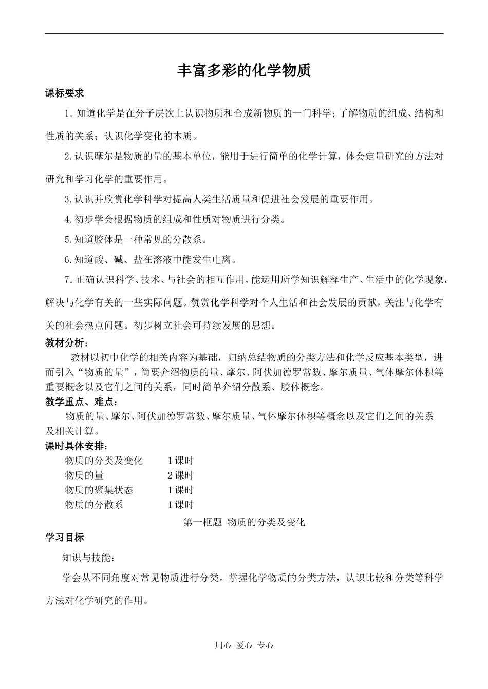 高中化学丰富多彩的化学物质 1苏教版必修一_第1页