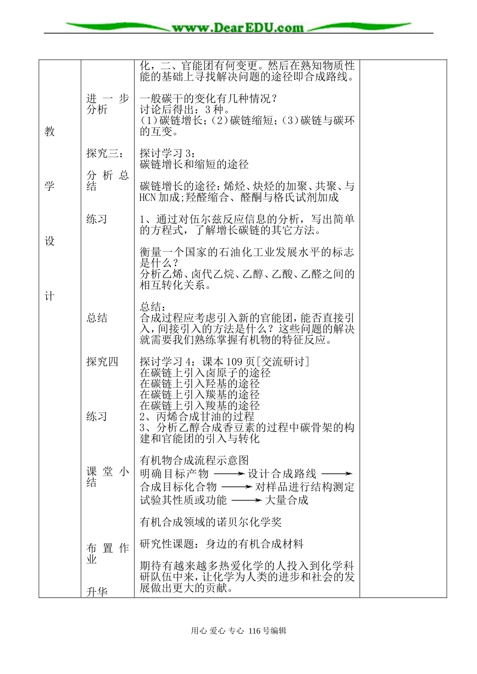 高中化学新人教选修5 有机合成的关键_第3页