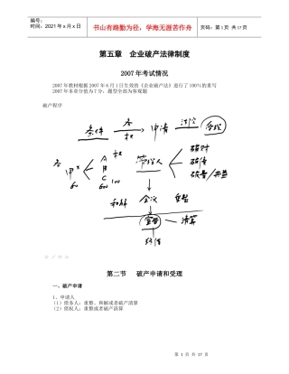 企业破产法律制度