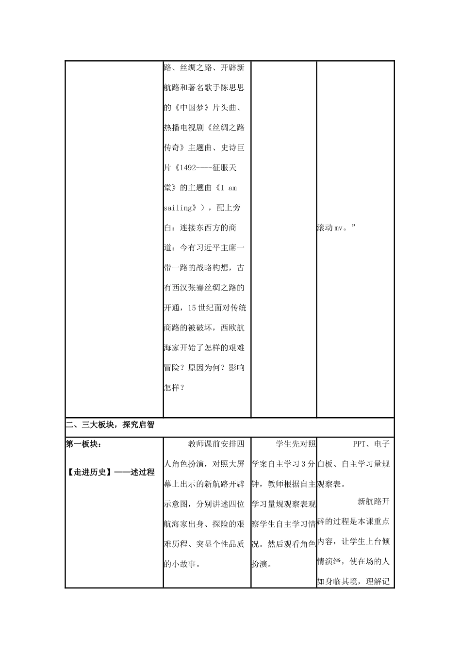 高中历史 第7课 新航路的开辟教案44 岳麓版必修2-岳麓版高一必修2历史教案_第3页