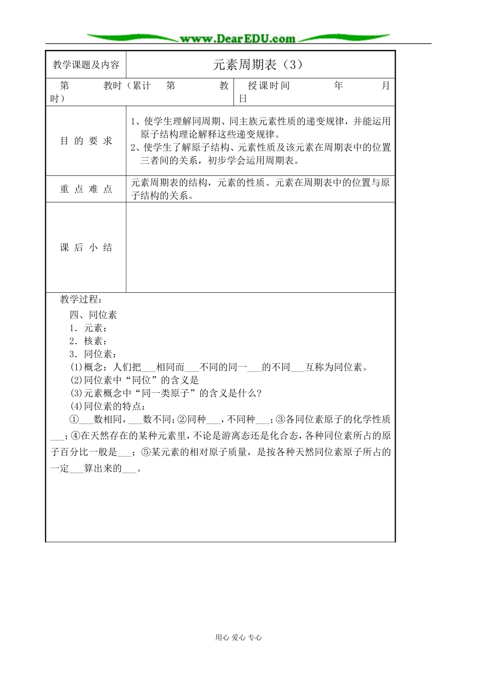 高中化学第一册必修元素周期表(3)_第1页