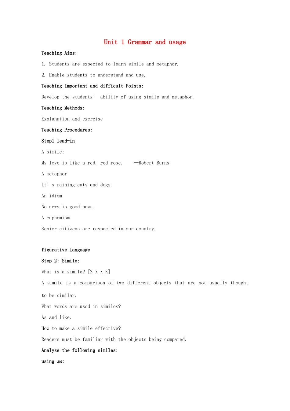 高中英语 Unit 1 Careers and skills-Grammar and usage精品教案 牛津译林版选修11_第1页