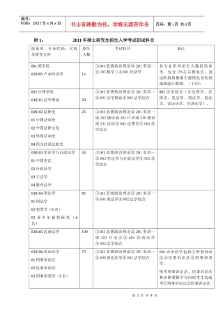 法律研究生所需书目