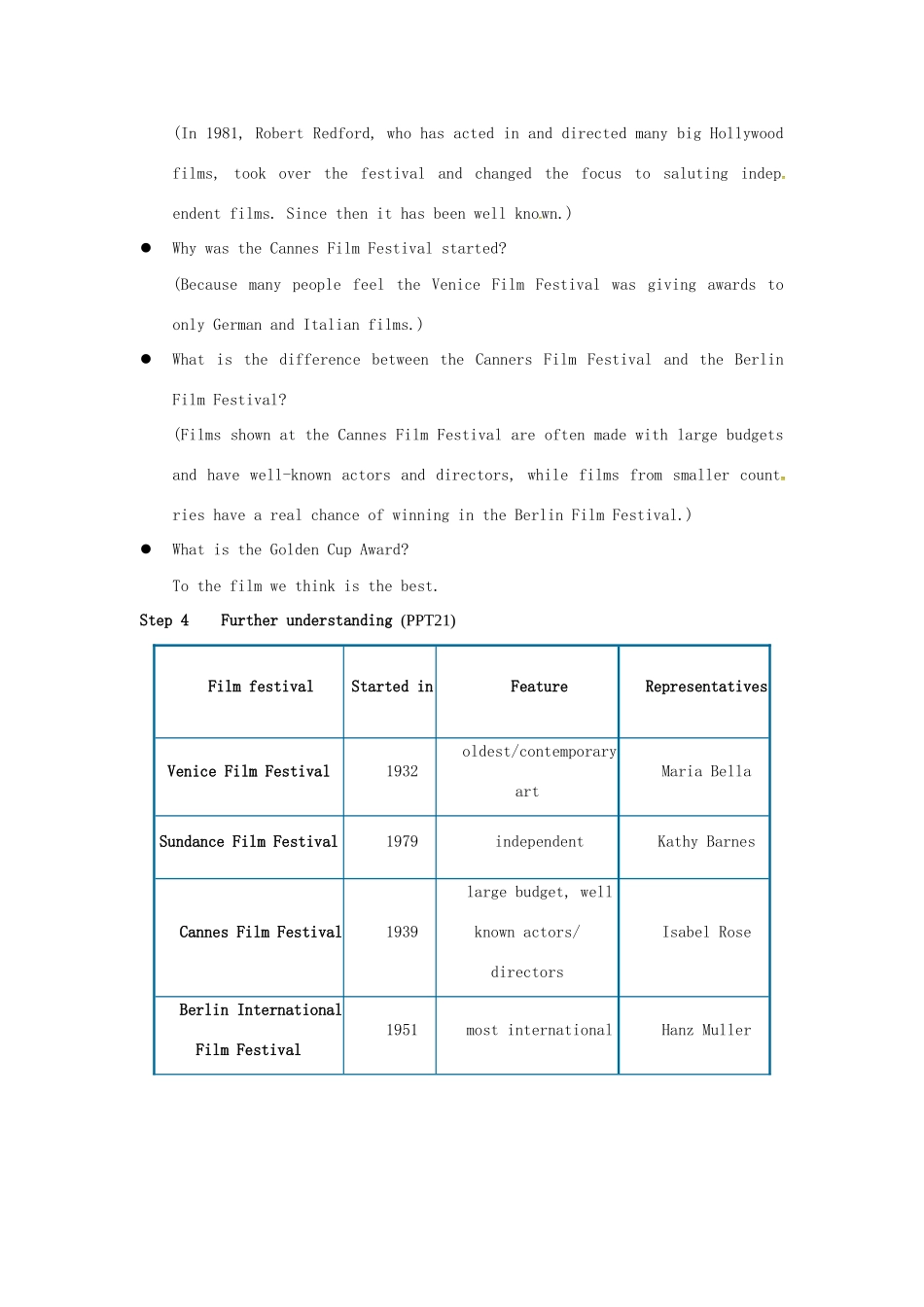 高中英语 Unit4 Films and film events Reading教学设计1 牛津译林版选修8-牛津版高二选修8英语教案_第3页