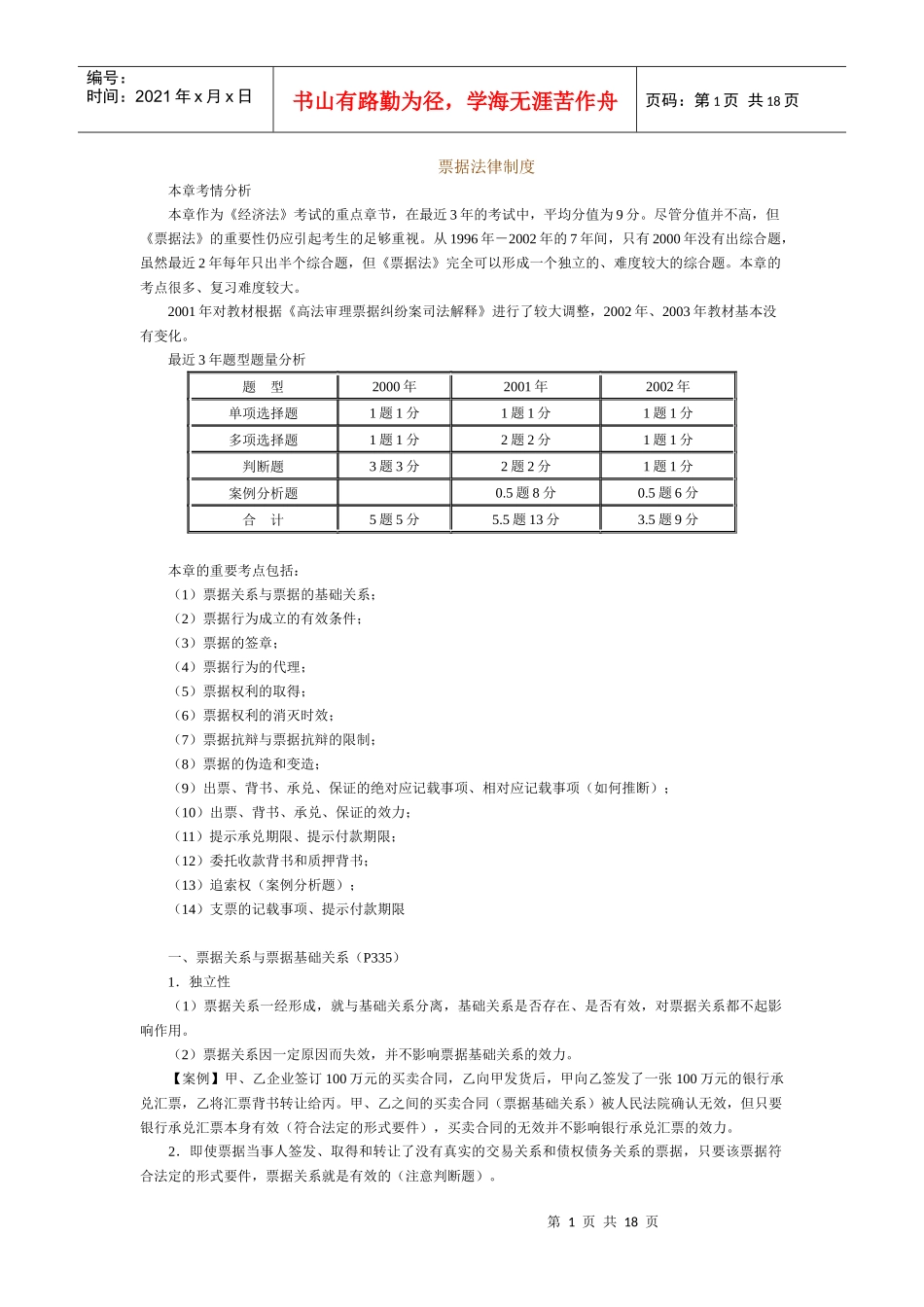 票据法律制度_第1页