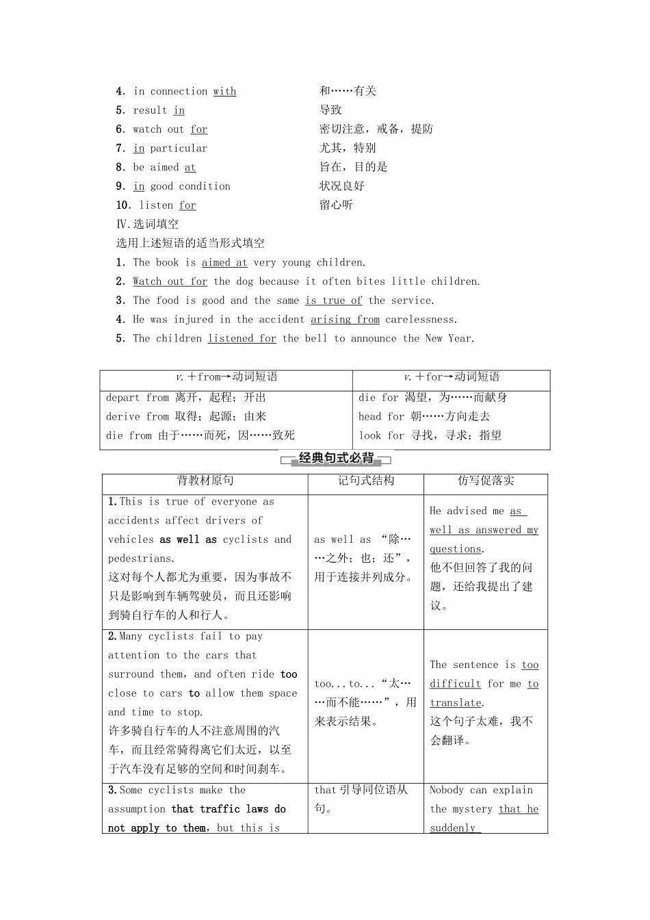 高中英语 Unit 4 Public transport Section Ⅵ Language Points（Ⅲ）（Project）教案（含解析）牛津译林版选修7-牛津版高二选修7英语教案_第2页