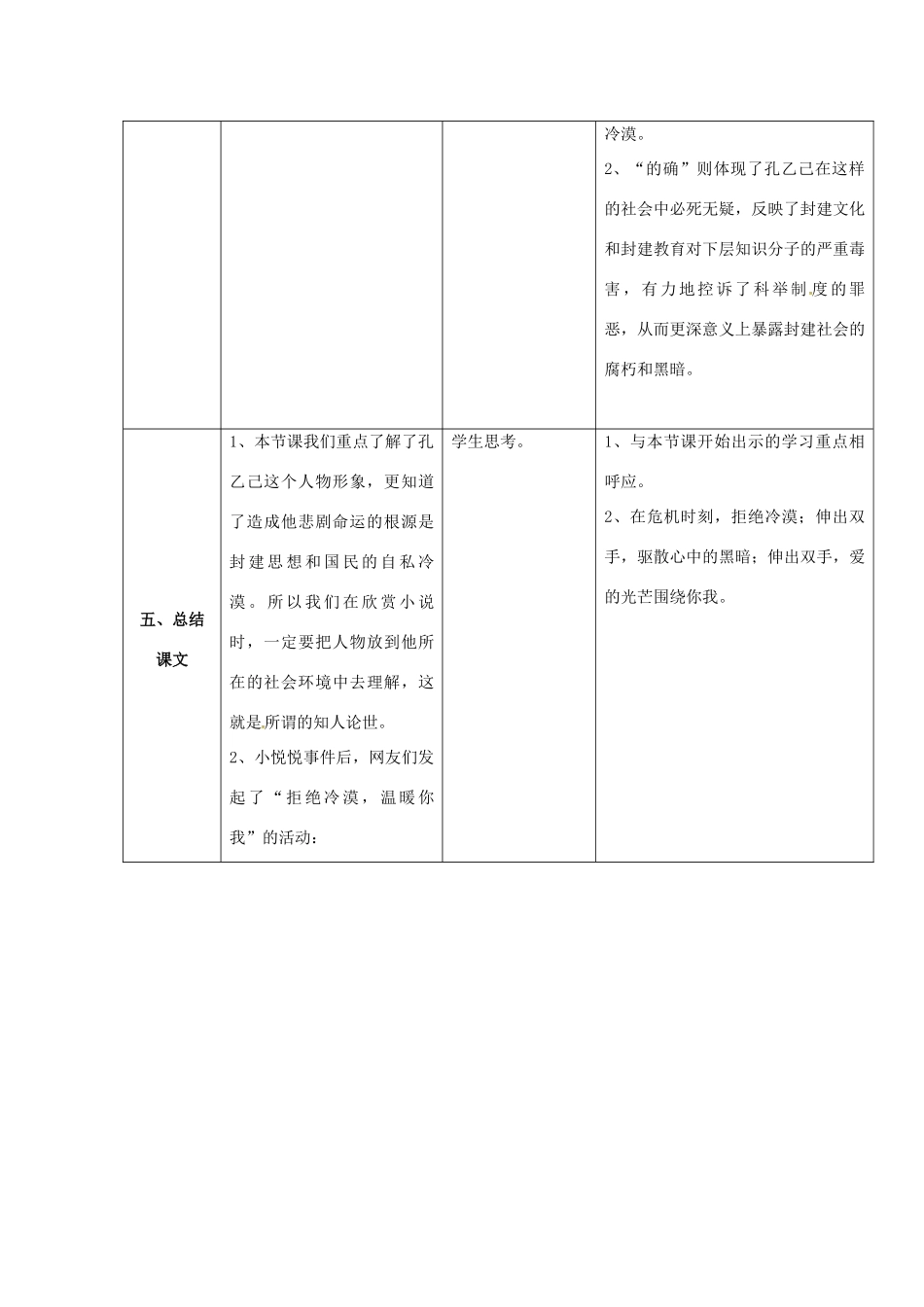八年级语文下册 16《孔乙己》教案 苏教版-苏教版初中八年级下册语文教案_第3页