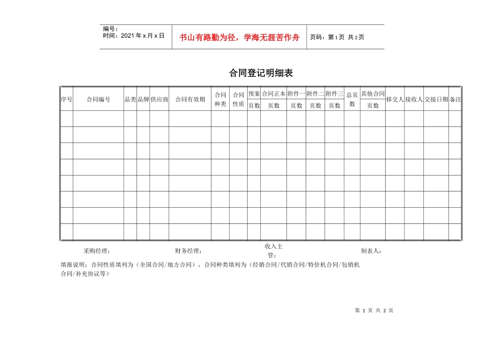 合同登记明细表_第1页