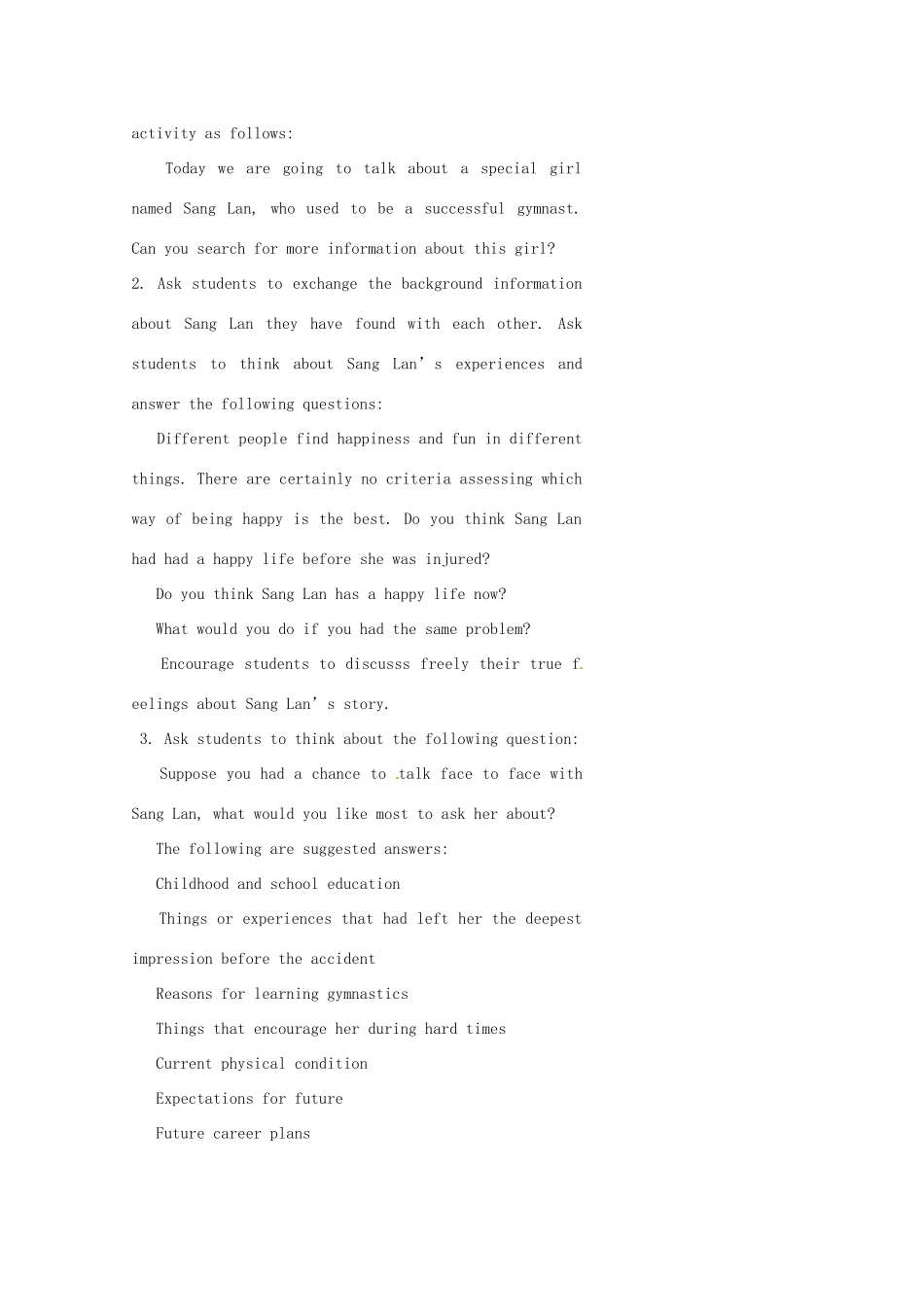 高中英语《Unit2 What is happiness to you》Reading教案 牛津译林版选修6-牛津版高二选修6英语教案_第2页