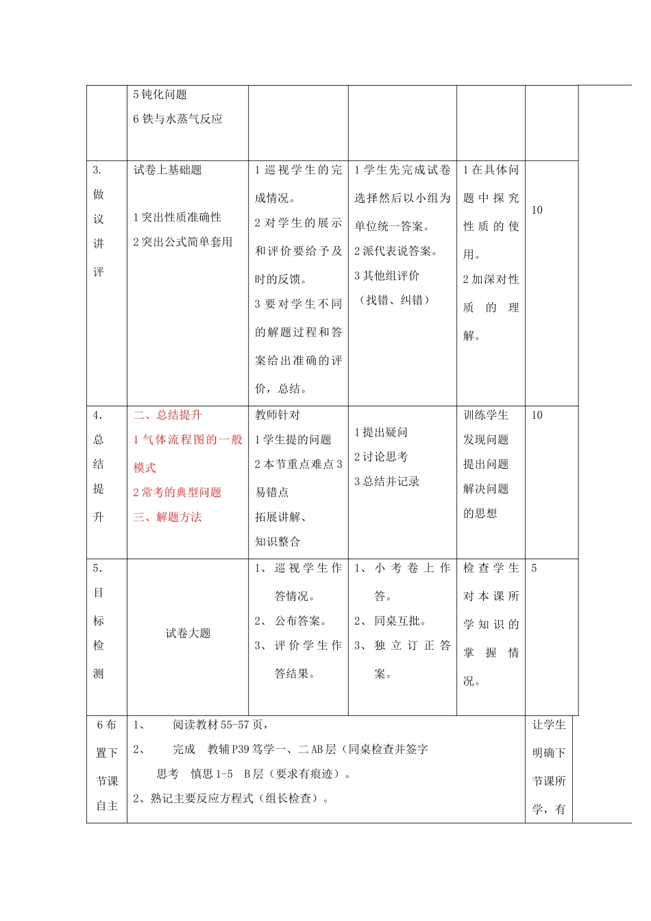 高中化学 第三章 金属及其化合物 3.1.3 金属的化学性质复习课1教案 新人教版必修1-新人教版高一必修1化学教案_第2页