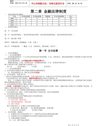 第2章 金融法律制度