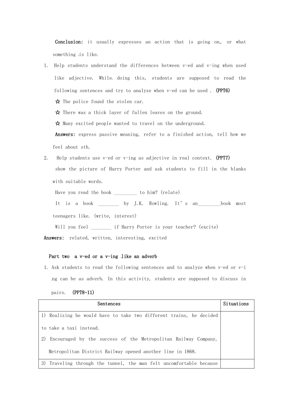 高中英语 Unit4 grammar and usage教案 牛津译林版选修7-牛津版高二选修7英语教案_第2页