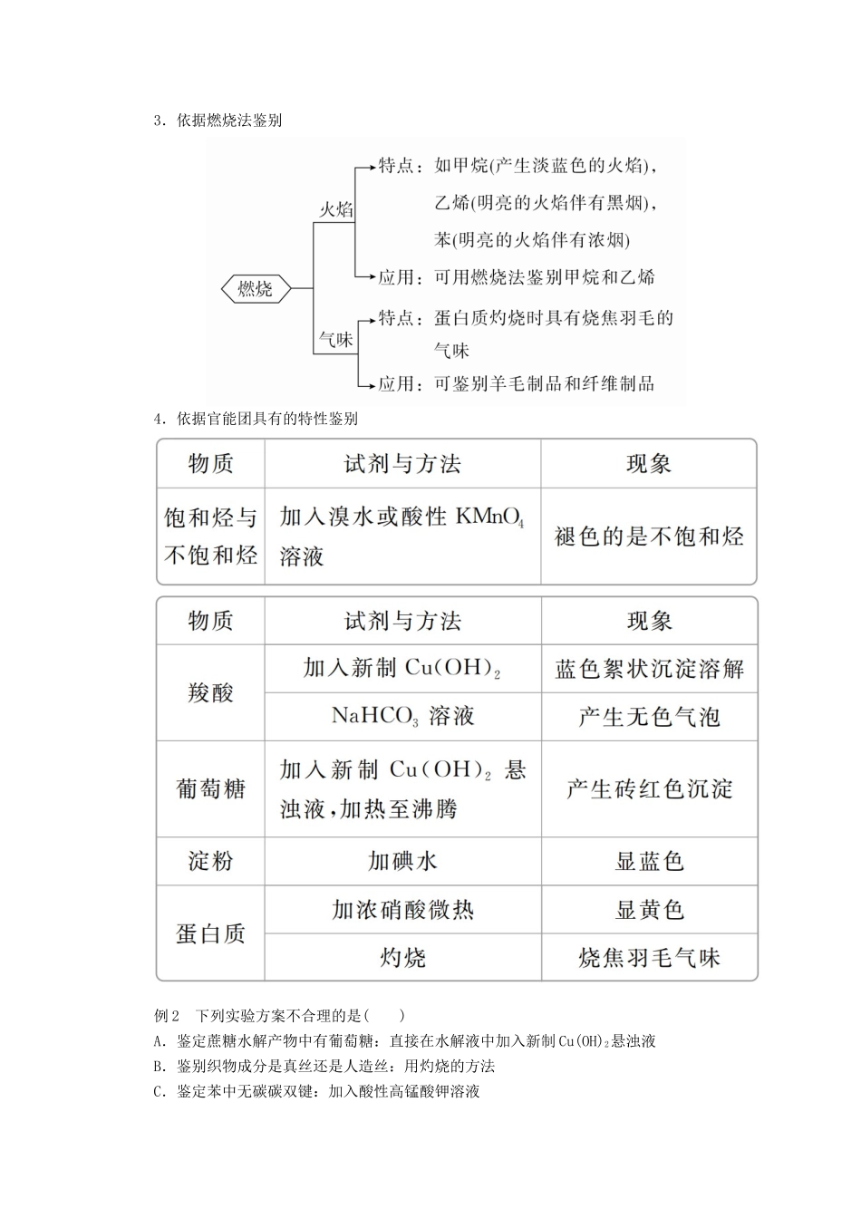 高中化学 第3章 简单的有机化合物 本章总结教案 鲁科版第二册-鲁科版高一第二册化学教案_第3页