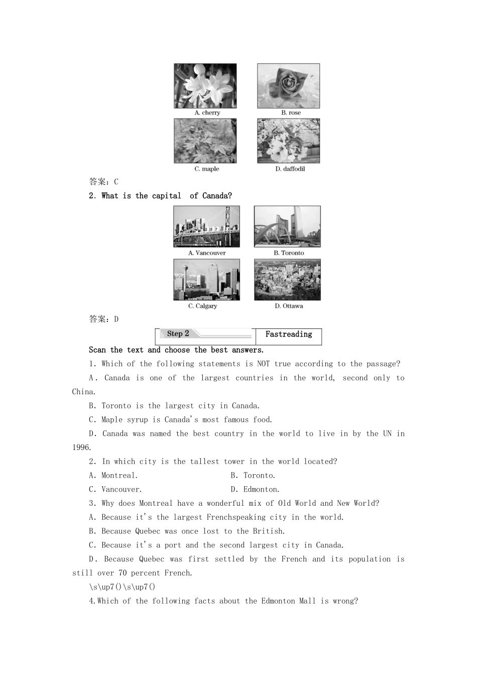 高中英语 Unit 1 Other countries, other cultures Section Ⅰ Welcome to the unit  Reading—Pre-reading教案（含解析）牛津译林版选修9-牛津版高二选修9英语教案_第2页