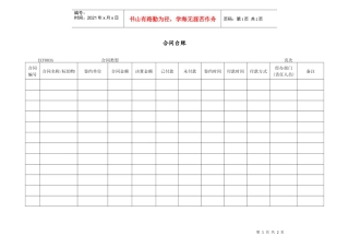 ECF003合同台账