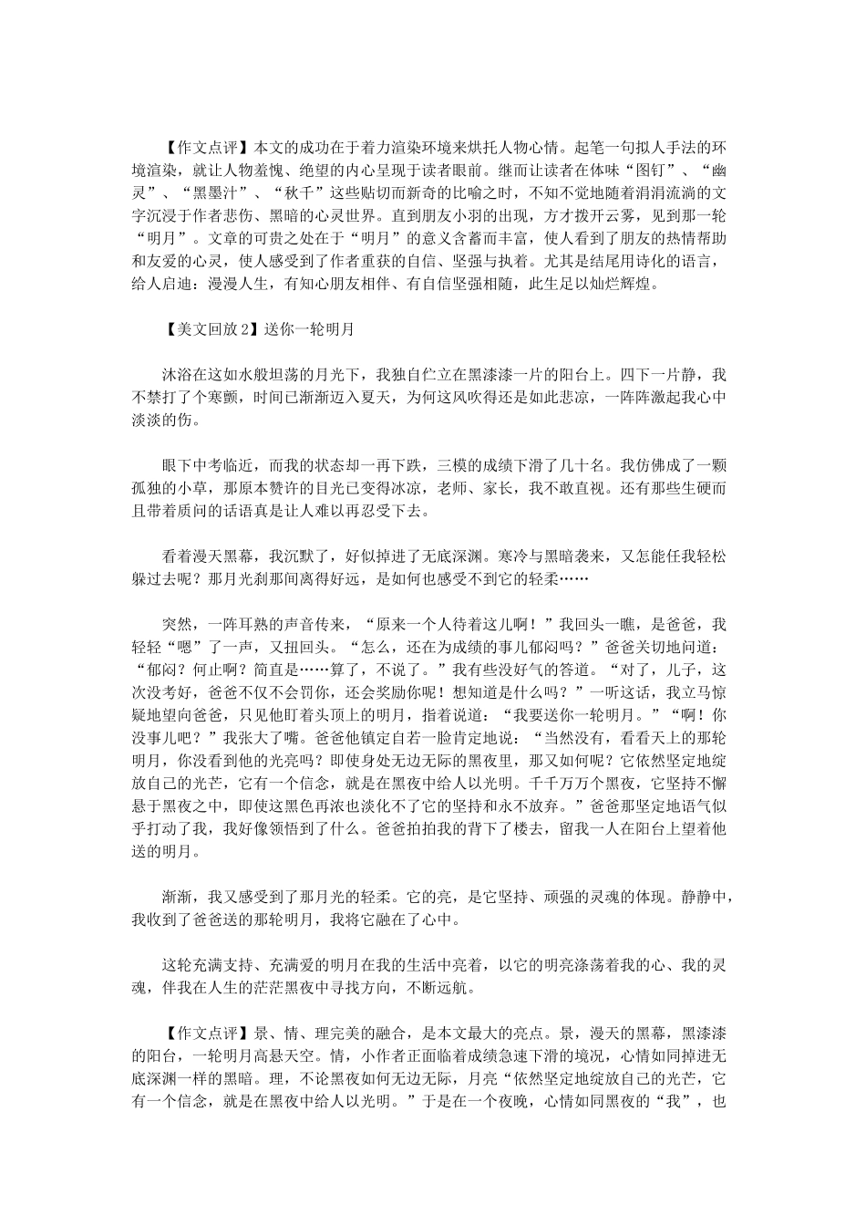 初中语文作文指导讲义 文章的过渡_第2页