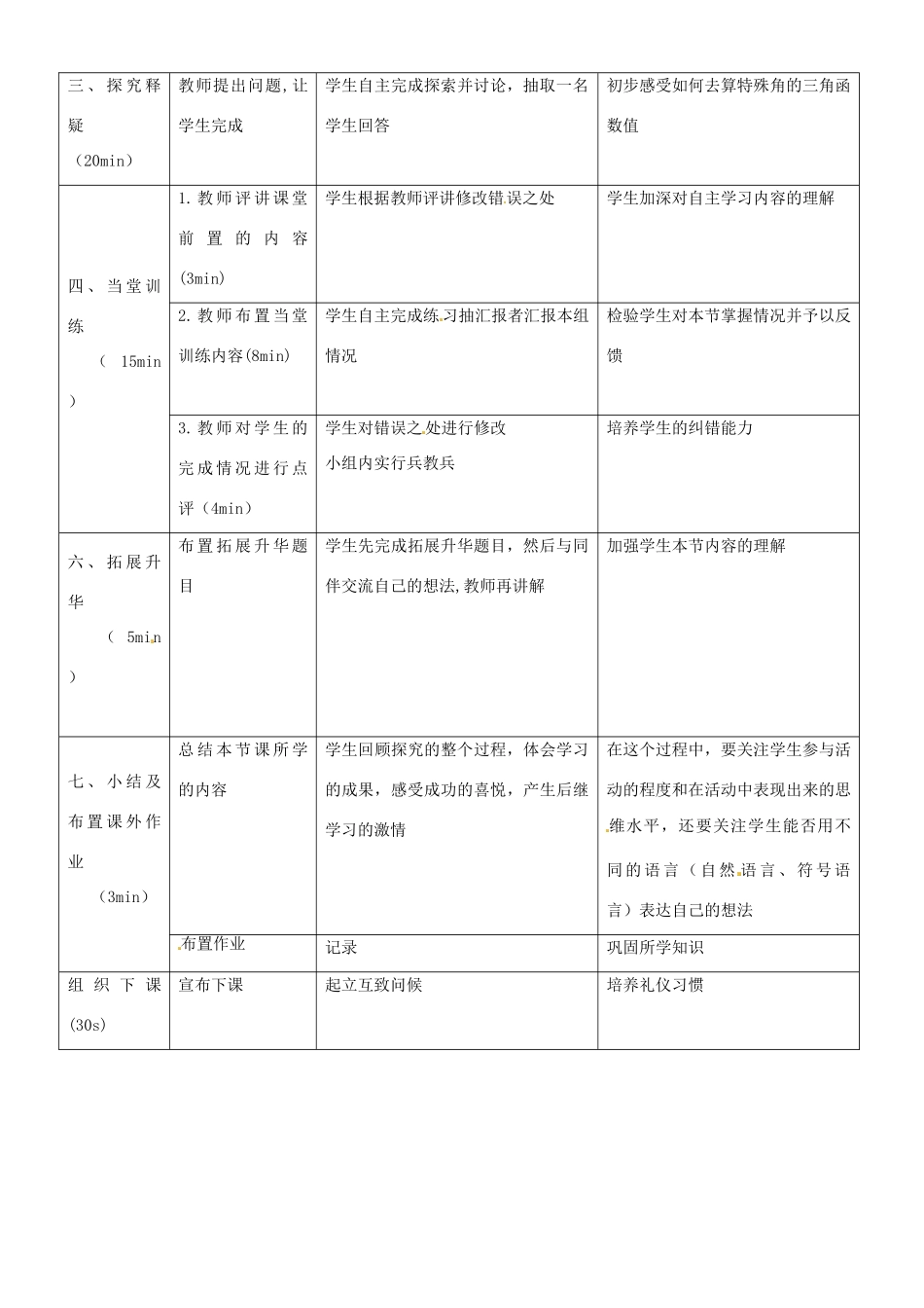 重庆市黔江实验中学九年级数学《锐角三角函数（2）》教案 新人教版_第2页