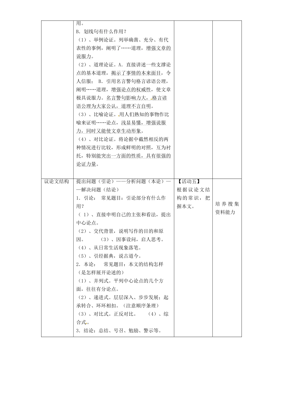 八年级语文下册 2《人为什么要活着》（第3课时）教学设计 北京课改版-北京课改版初中八年级下册语文教案_第3页