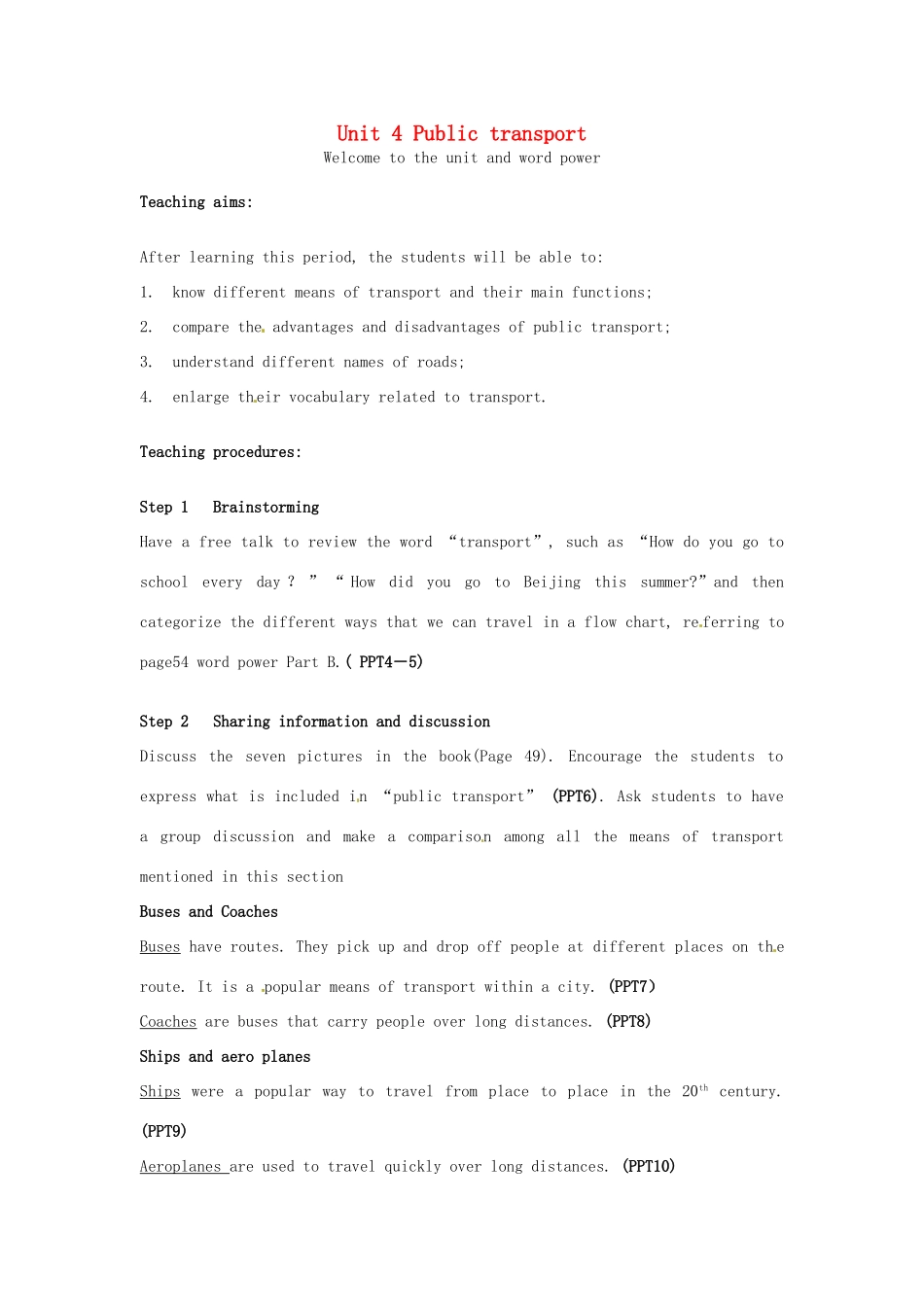 高中英语 Unit4 Welcome to the unit and word power教案 牛津译林版选修7-牛津版高二选修7英语教案_第1页