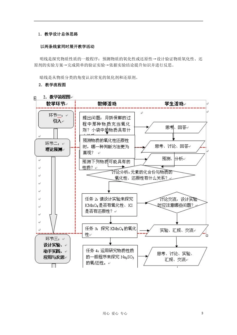 高中化学 氧化还原反应（第二课时）教学设计 新人教版必修1_第3页