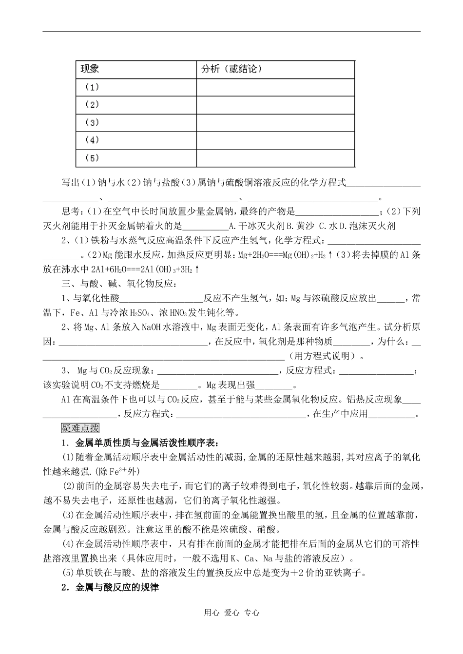 高中化学金属的化学性质 1新人教版必修一_第2页