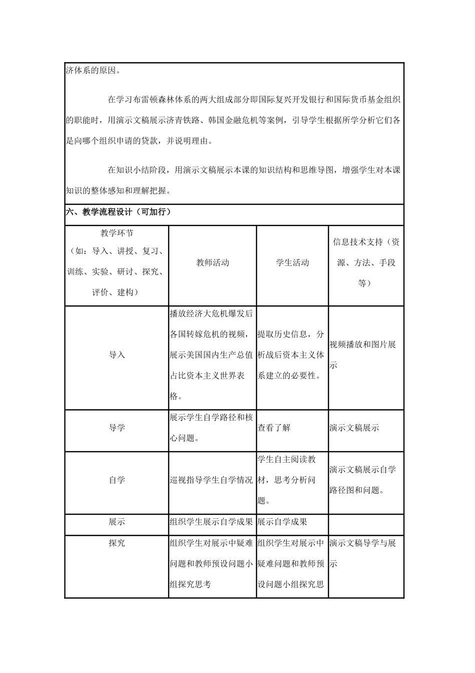 高中历史 第23课 战后资本主义世界经济体系的形成教案18 岳麓版必修2-岳麓版高一必修2历史教案_第2页