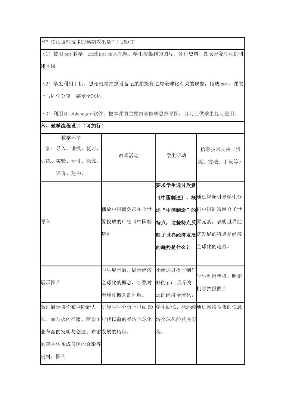 高中历史 第26课 经济全球化的趋势教案22 岳麓版必修2-岳麓版高一必修2历史教案_第2页