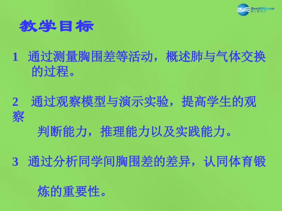 山东省淄博市临淄区第八中学七年级生物下册 3.2 发生在肺内的气体交换课件 新人教版_第2页