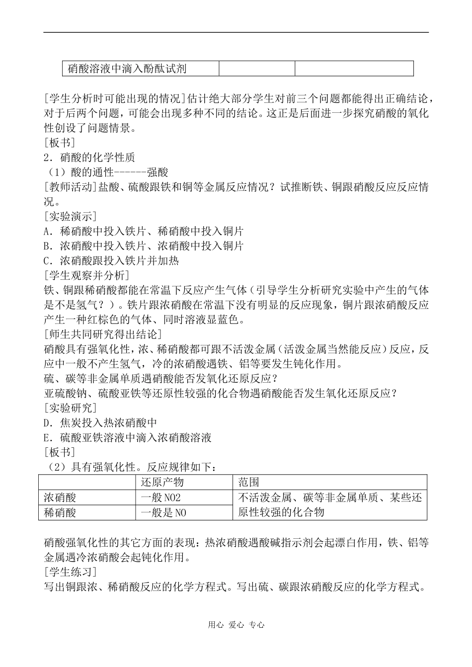 高中化学硝酸旧人教高中第二册(必修+选修)_第2页