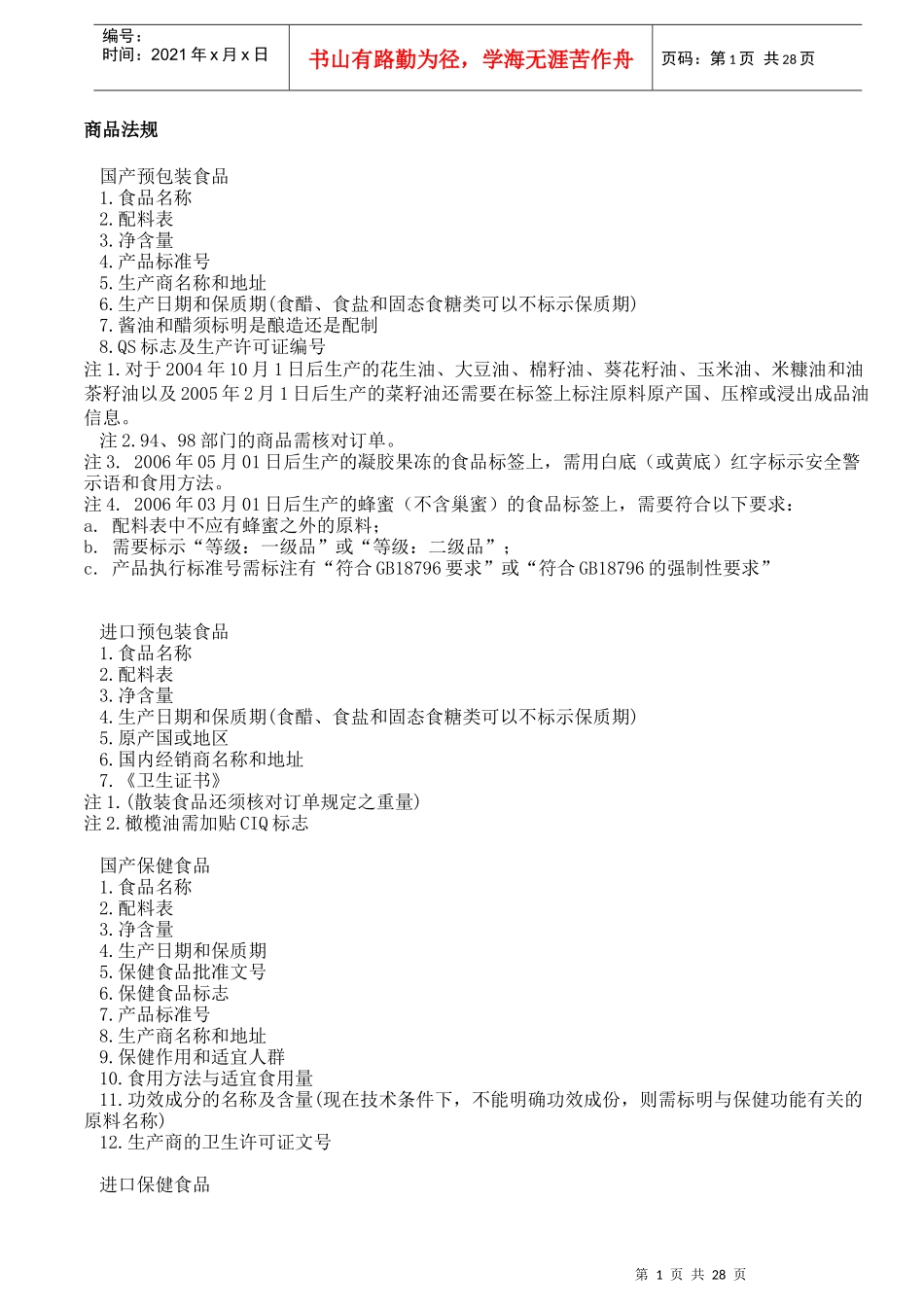 商品法规及补充说明_第1页