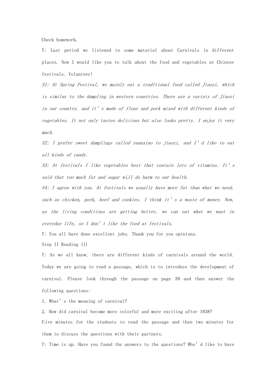 高中英语 Module4 TheFifth Period  ExtensiveReading教案 外研版必修5-外研版高二必修5英语教案_第2页
