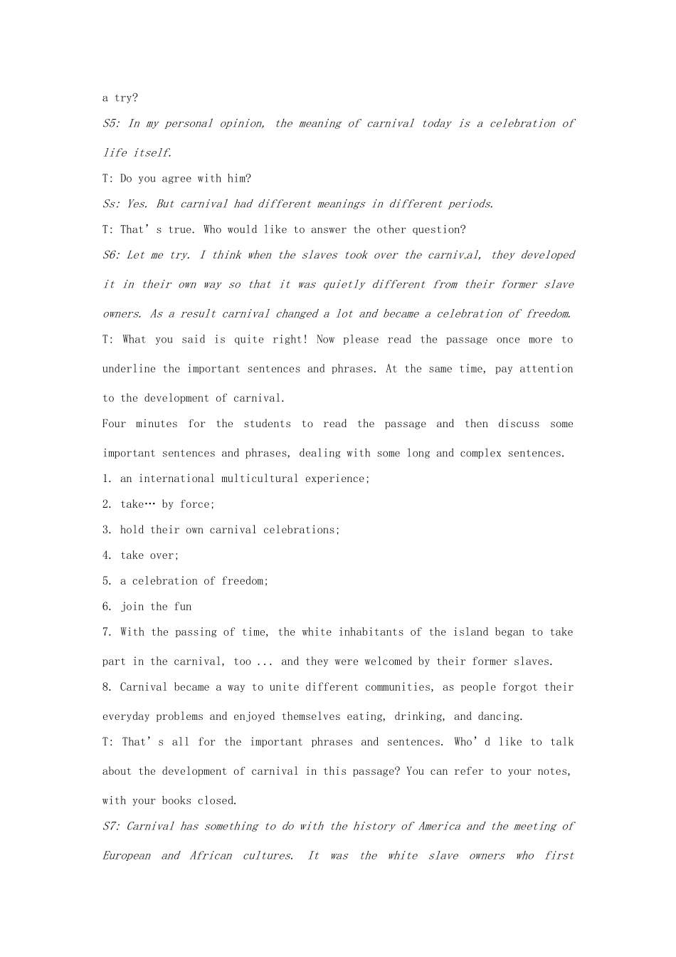 高中英语 Module4 TheFifth Period  ExtensiveReading教案 外研版必修5-外研版高二必修5英语教案_第3页