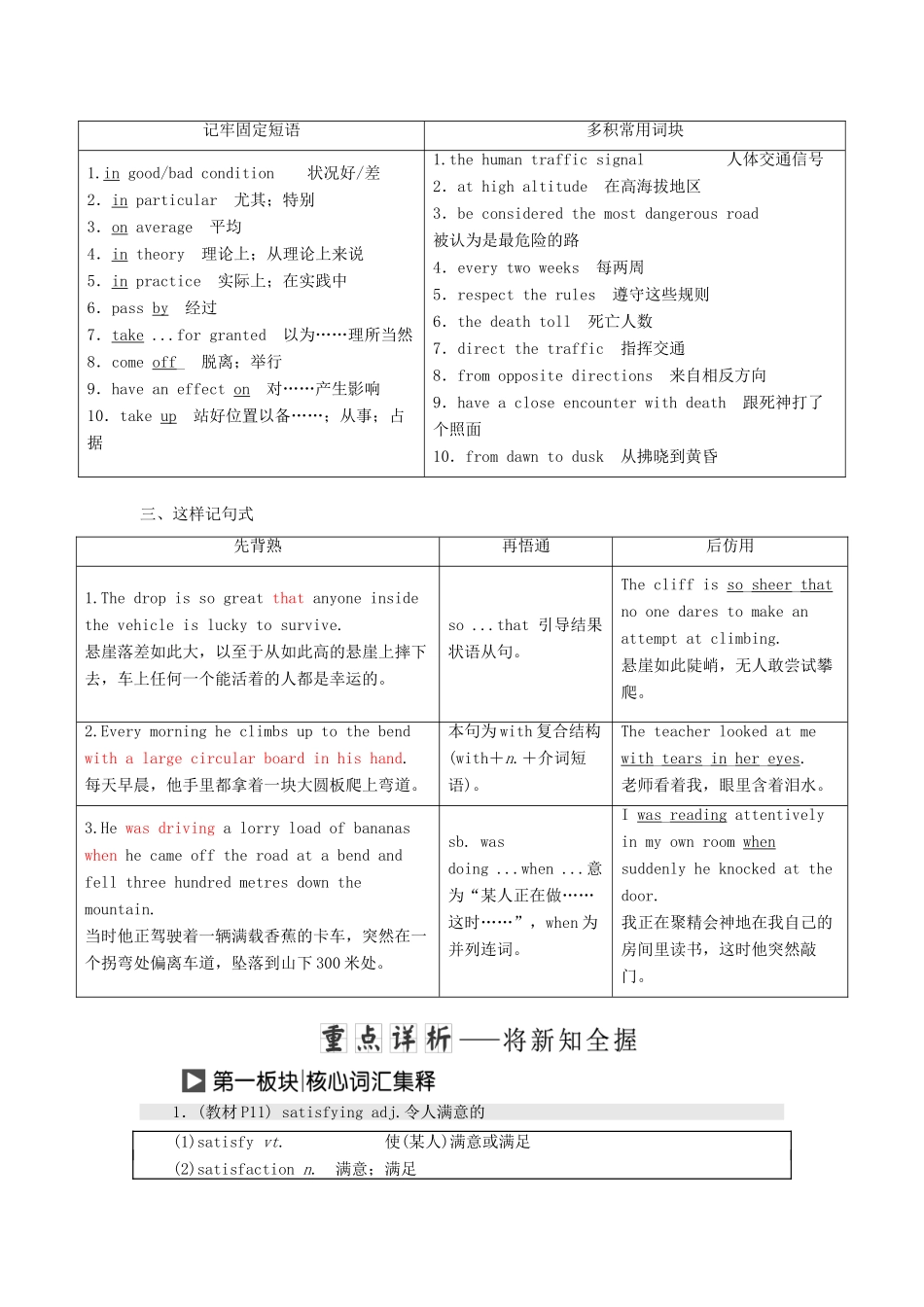 高中英语 Module 2 A job worth doing Section Ⅱ Introduction  Reading — Language Points教案（含解析）外研版必修5-外研版高二必修5英语教案_第2页