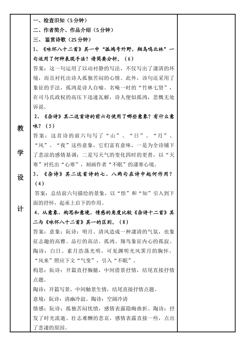 高中语文 第1单元 咏怀杂诗教案 新人教版选修《中国古代诗歌散文欣赏》-新人教版高三《中国古代诗歌散文欣赏》语文教案_第2页