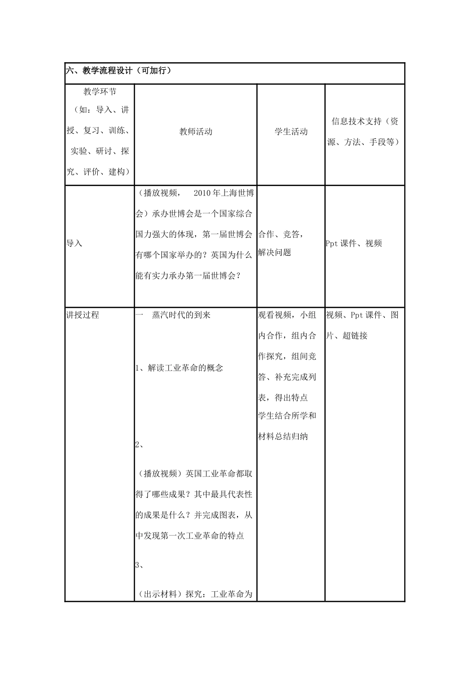 高中历史 第9课 改变世界的工业革命教案7 岳麓版必修2-岳麓版高一必修2历史教案_第3页