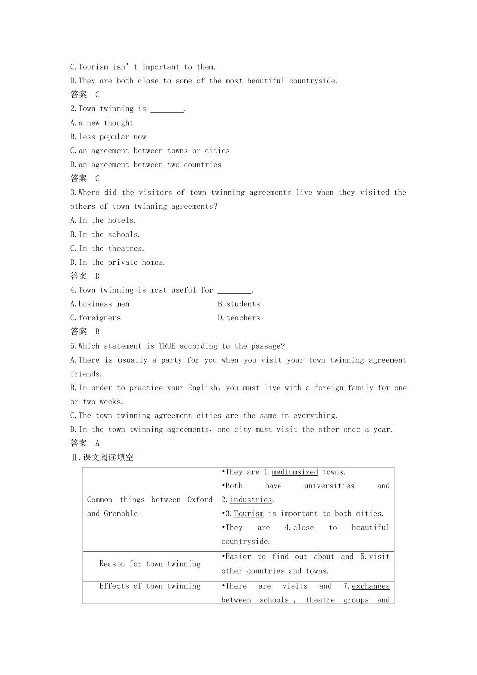 高中英语 Module 2 Developing and Developed Countries Period Two Integrating Skills  Cultural Corner讲义 外研版必修3-外研版高二必修3英语教案_第2页