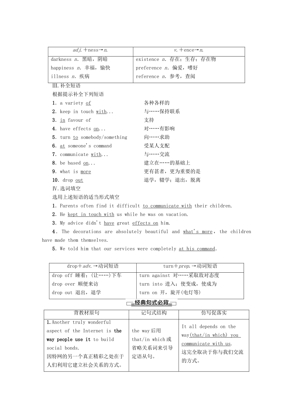 高中英语 Unit 3 The world online Section Ⅱ Language Points（Ⅰ）（Welcome to the unit  Reading）教案（含解析）牛津译林版选修7-牛津版高二选修7英语教案_第2页