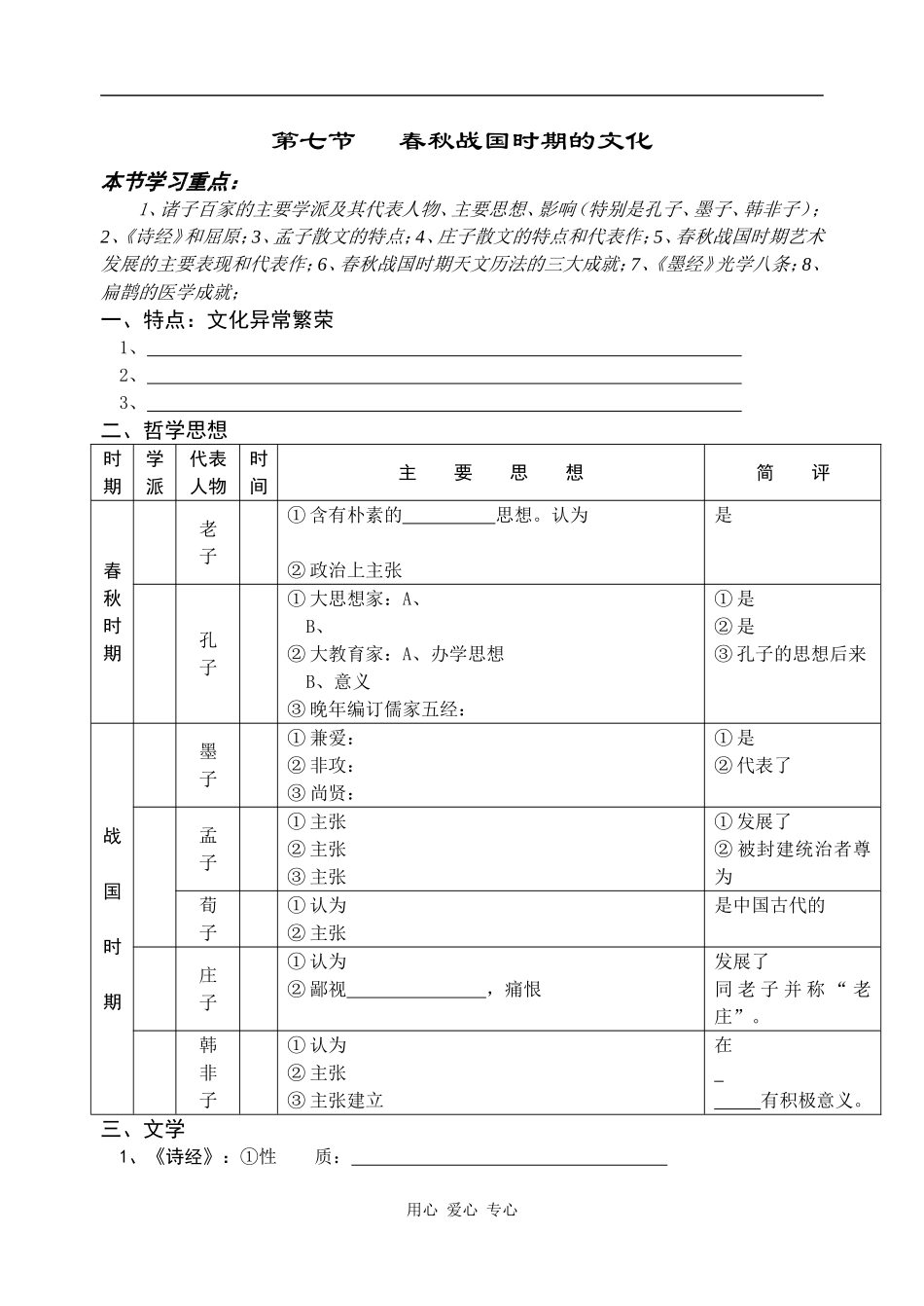 高中历史春秋战国时期的文化2_第1页