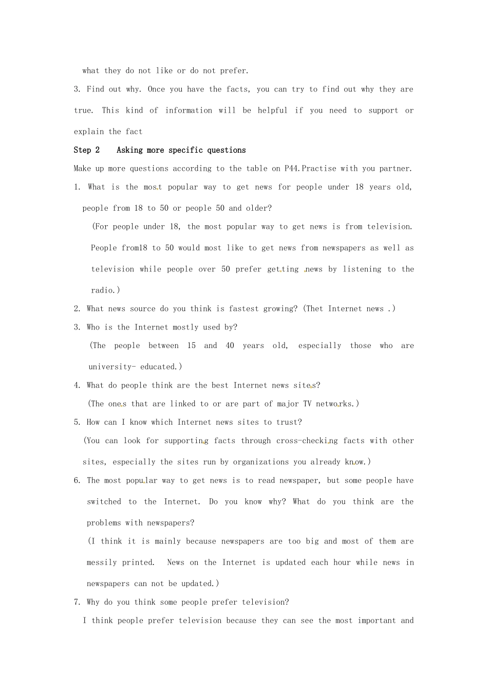 高中英语 Unit3 The world online Task Getting news from the Internet教案 牛津译林版选修7-牛津版高二选修7英语教案_第2页