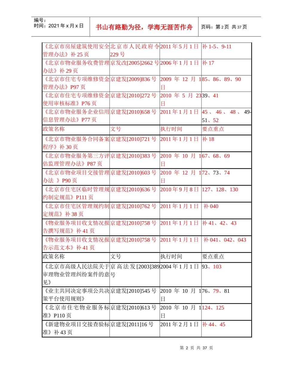 北京市物业项目负责人法律法规培训_第2页