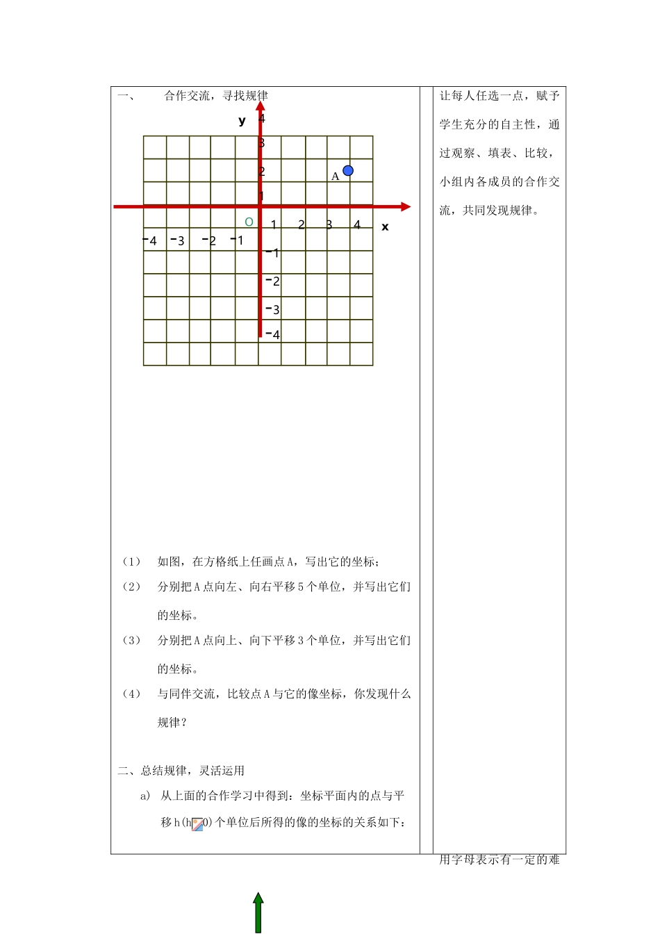 浙江省慈溪市横河初级中学八年级数学上册 6.3.2坐标平面内的图形变换教案 新人教版_第2页