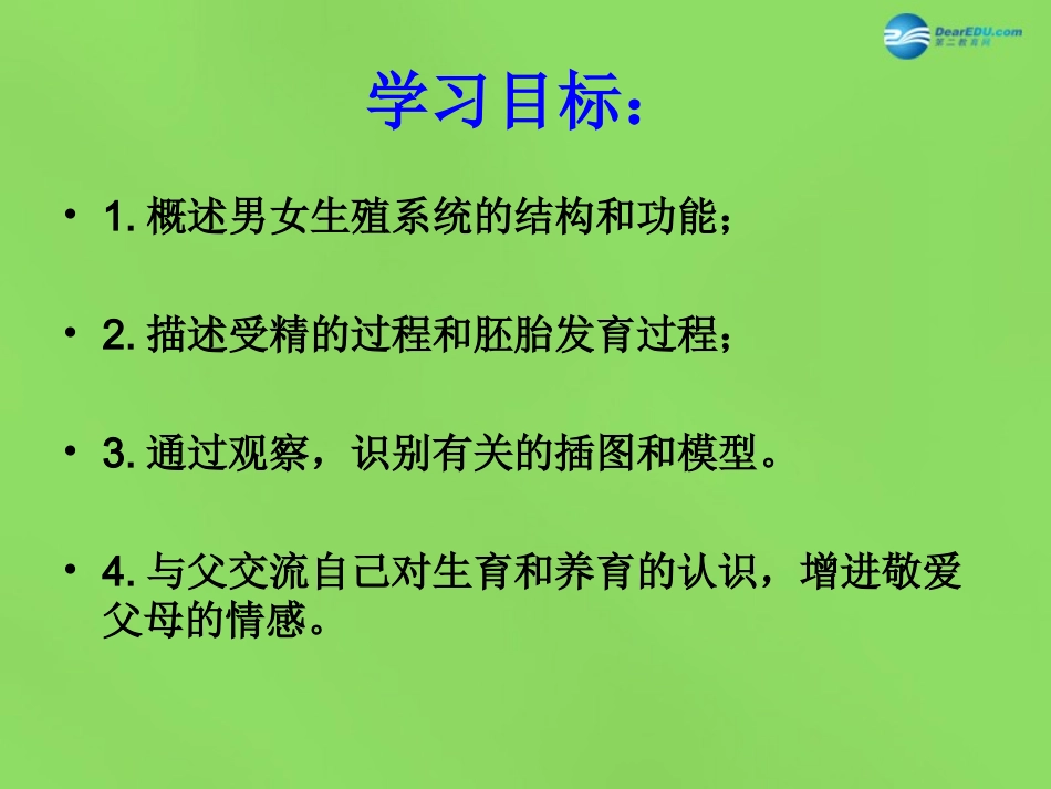 山东省淄博市临淄区第八中学七年级生物下册 1.2 人的生殖课件1 新人教版_第2页