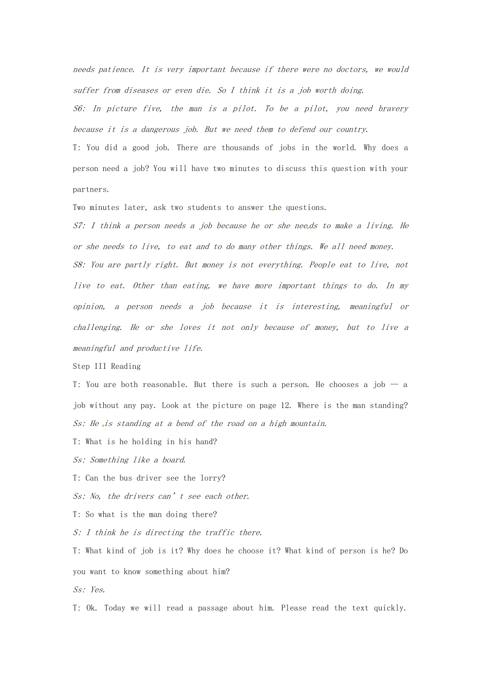 高中英语 Module2 TheFirst Period Reading教案 外研版必修5-外研版高二必修5英语教案_第3页