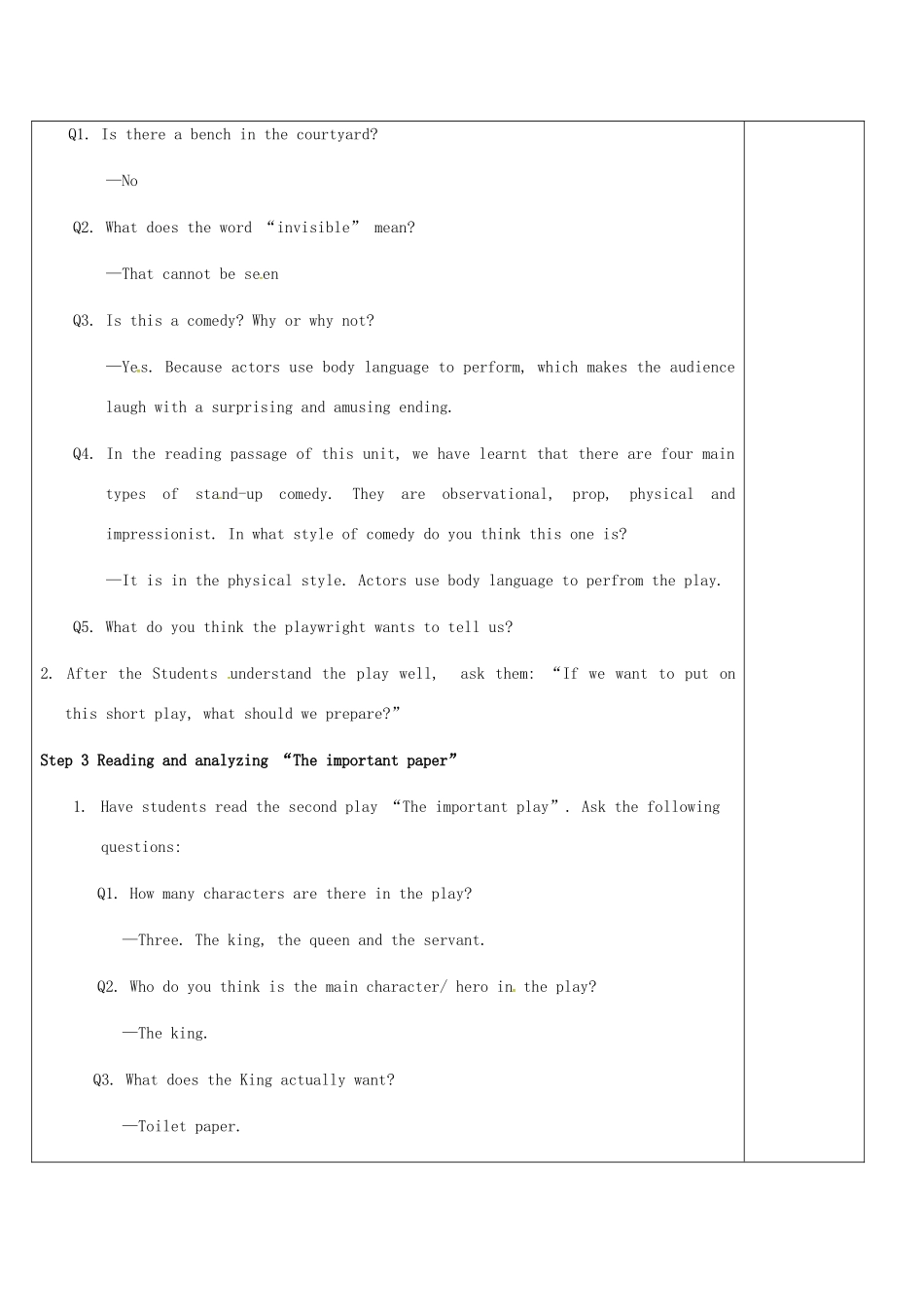 高中英语 Unit 1 Laughter is good for you教案11 牛津译林版选修6-牛津版高二选修6英语教案_第2页