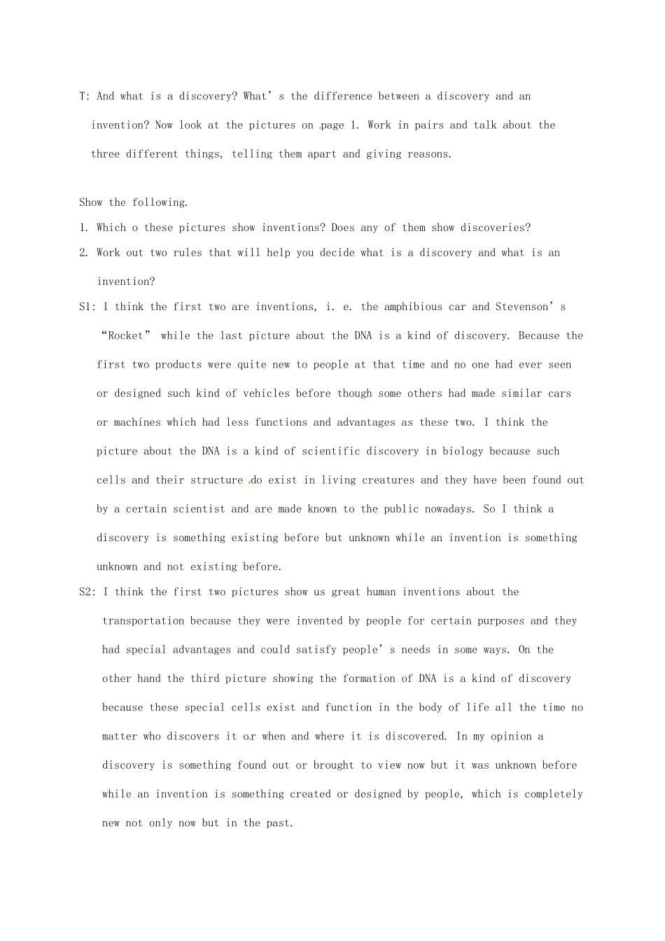 高中英语《Unit3 Inventors and inventions》教学设计 新人教版选修8-新人教版高二选修8英语教案_第2页